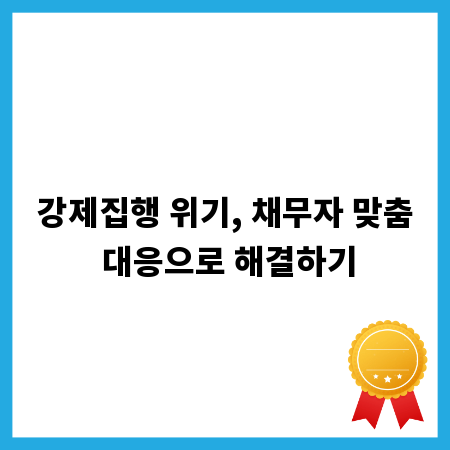 강제집행 위기, 채무자 맞춤 대응으로 해결하기