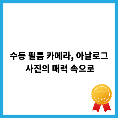 수동 필름 카메라, 아날로그 사진의 매력 속으로