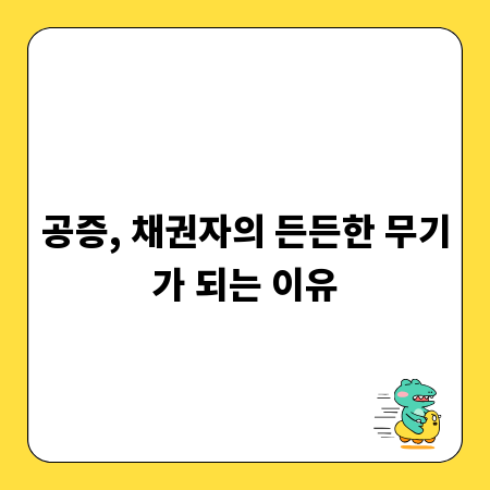 공증, 채권자의 든든한 무기가 되는 이유