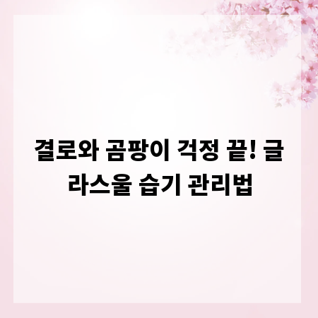 결로와 곰팡이 걱정 끝! 글라스울 습기 관리법