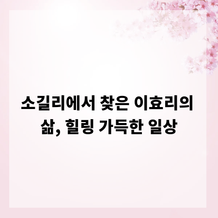 소길리에서 찾은 이효리의 삶, 힐링 가득한 일상