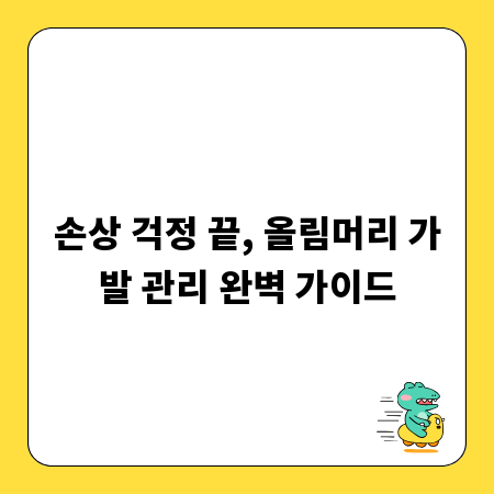 손상 걱정 끝, 올림머리 가발 관리 완벽 가이드