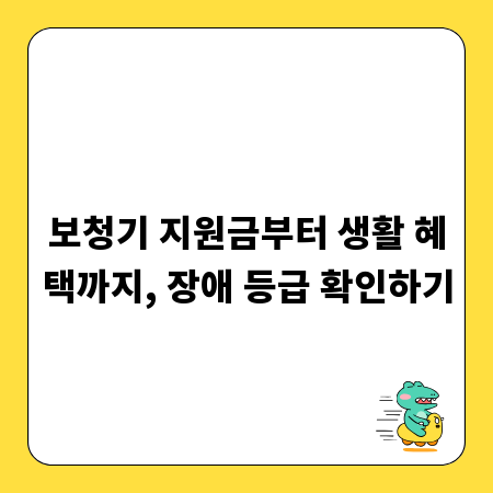 보청기 지원금부터 생활 혜택까지, 장애 등급 확인하기